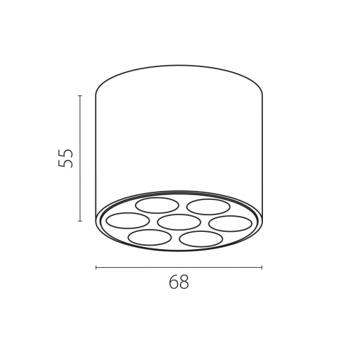 Светильник потолочный 6W 470LM 4000K, черный Guarda Lightstar 080647 фото 6