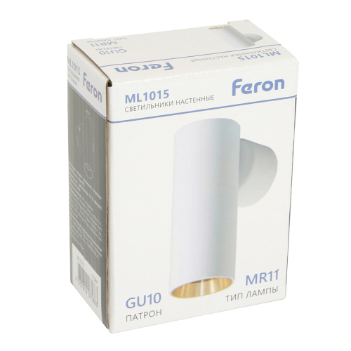 Светильник Feron ML1015 настенный под лампу GU10, белый + золото фото 5