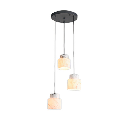 Подвесной светильник Escada 1173/3S E27*60W Black/Marble white