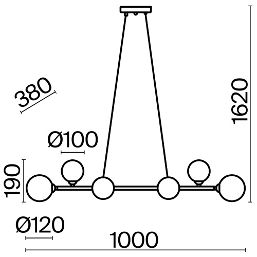 Подвесной светильник Freya FR5222PL-08B фото 6