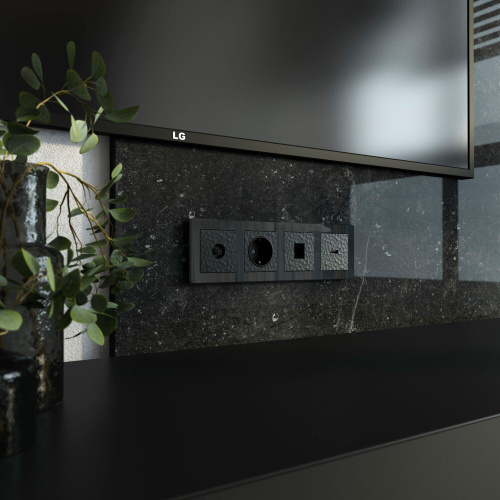 ТВ-розетка оконечная (Hammar черный) W1283008 фото 2 ТВ-розетка оконечная (Hammar черный) W1283008 фото 2