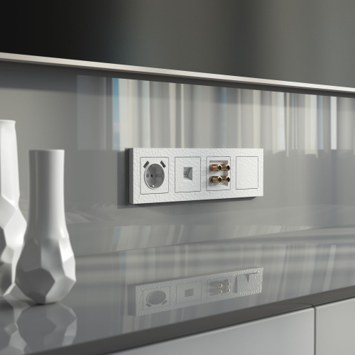 Акустическая розетка (Hammer белый) W1285001 фото 4 Акустическая розетка (Hammer белый) W1285001 фото 4