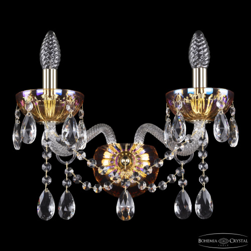 Бра хрустальные 5413B/2/165 G Shampan/M-1H Bohemia Ivele Crystal (Богемия Ивеле Кристалл) Бра хрустальные 5413B/2/165 G Shampan/M-1H Bohemia Ivele Crystal (Богемия Ивеле Кристалл)