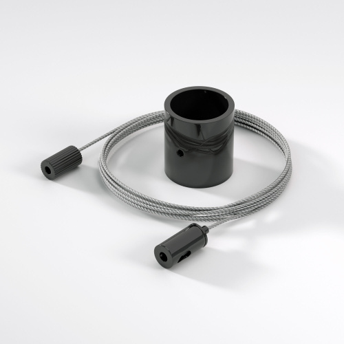 Подвесной трос для круглого гибкого неона Full light черный 2 м FL 2830 черный фото 3