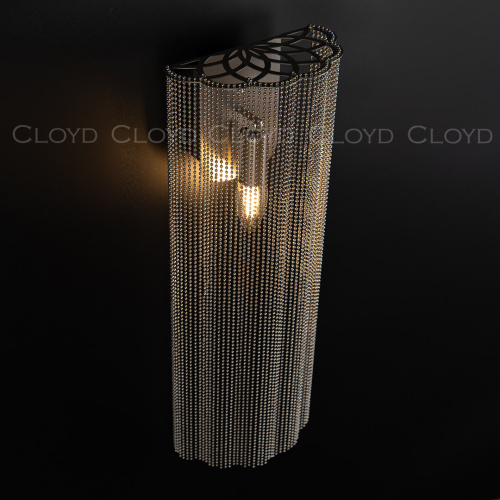 Бра Cloyd ONASSIS W1 / выс. 50 см - никель сатин (арт.20403) фото 4