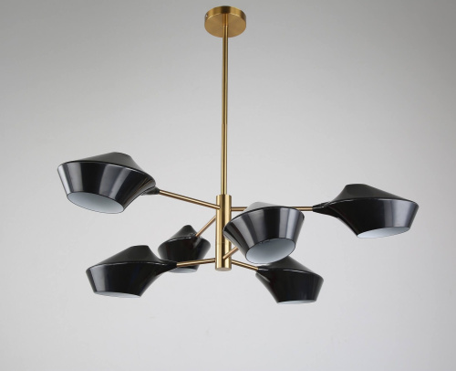 Подвесной светильник Lumina Deco Romina LDP 6037-6 BK+GD фото 4