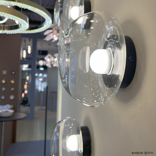 Crystal Lux Бра Crystal Lux BOSQUE AP1 BLACK/TRANSPARENT фото 2 Crystal Lux Бра Crystal Lux BOSQUE AP1 BLACK/TRANSPARENT фото 2