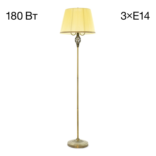 Citilux Вена CL402933 Торшер бронза с кремовым абажуром Citilux Вена CL402933 Торшер бронза с кремовым абажуром