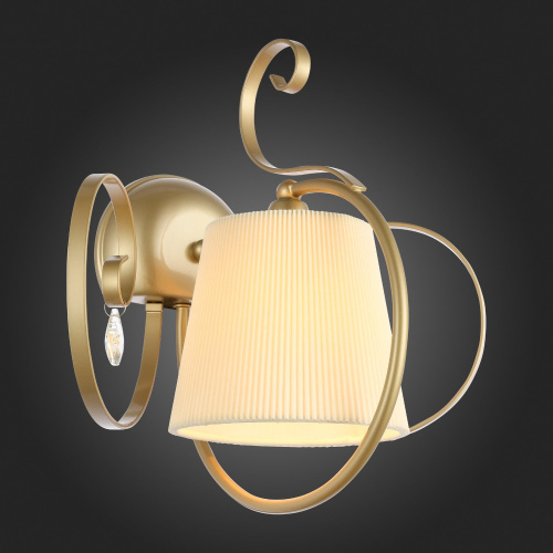 SL177.201.01 Светильник настенный Золотистый/Белый E14 1*40W AZZURRO фото 5