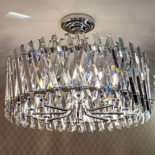 Citilux Ингвар CL334281 Люстра подвесная хрустальная Хром фото 7 Citilux Ингвар CL334281 Люстра подвесная хрустальная Хром фото 7