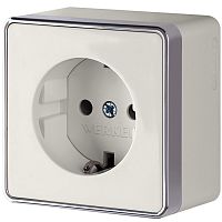 Розетка с заземлением Gallant слоновая кость W5071003