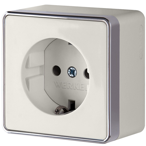 Розетка с заземлением Gallant слоновая кость W5071003