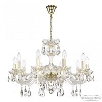 Люстра хрустальная 117/10/240 G Bohemia Ivele Crystal (Богемия Ивеле Кристалл)