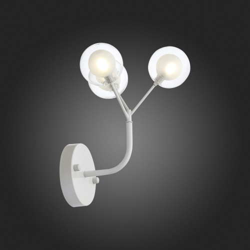 SL376.501.03 Бра ST-Luce Белый/Белый,Прозрачный G4 LED 3*2W DEMELE фото 3 SL376.501.03 Бра ST-Luce Белый/Белый,Прозрачный G4 LED 3*2W DEMELE фото 3