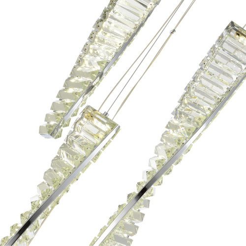 SL6205.103.05 Светильник подвесной ST-Luce Хром/Прозрачный LED 1*55W 4000K ELICA фото 2