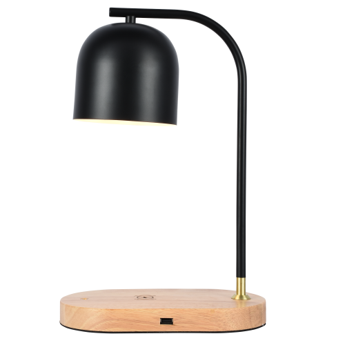 Настольная лампа черная E27 беспроводная зарядка 37см Zortes DESKLIGHT ZRS.1066.01 фото 5