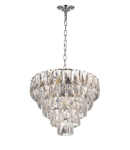 Хрустальная подвесная люстра Lumina Deco Reeli LDP 6004-400 CHR фото 2