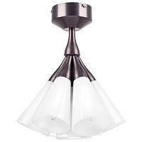 757070 Люстра CONE 7х10W (led) E14 КОФЕЙНЫЙ/БЕЛЫЙ