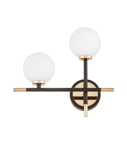 Бра Lumina Deco Marsiada LDW 6033N-2 BK+FGD Бра Lumina Deco Marsiada LDW 6033N-2 BK+FGD