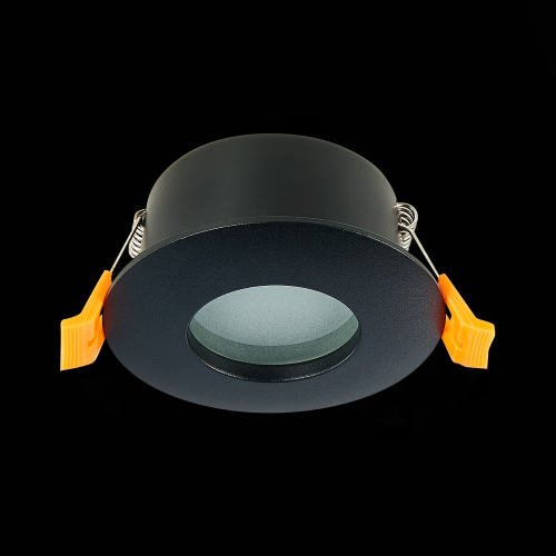 ST213.408.01 Св-к встр. Черный GU10 1*50W  IP44 D84xH50 220V Без ламп Встраиваемые светильники фото 9