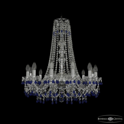 Люстра хрустальная 1410/12/240/h-74 Ni V3001 Bohemia Ivele Crystal (Богемия Ивеле Кристалл)