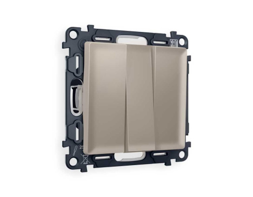 Комплект механизма 3-кл выключателя AMBRELLA VOLT ALFA Серо-бежевый матовый QUANT (AP3650, VM133) MA365010 Комплект механизма 3-кл выключателя AMBRELLA VOLT ALFA Серо-бежевый матовый QUANT (AP3650, VM133) MA365010