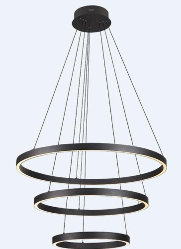 Люстра подвесная Alfa Light F3924-51 black 100W Φ80*H15 0