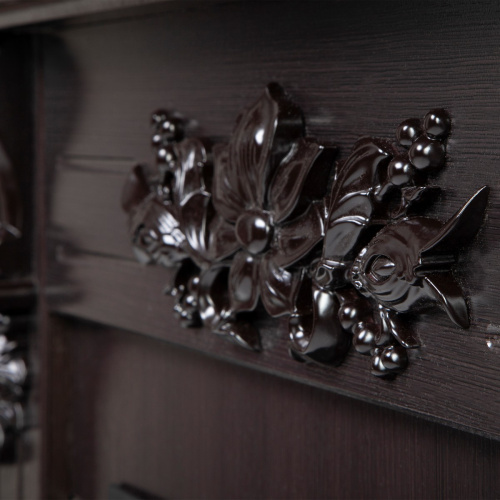 Электрокамин RealFlame Ottawa DN венге премиум с очагом Majestic Lux Brass фото 7