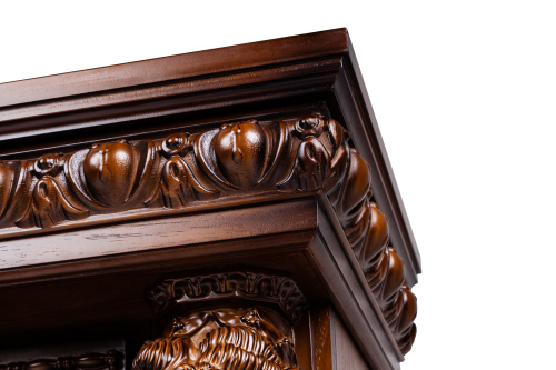 Каминокомплект ROMANO/ЛИОН Орех с очагом Электроочаг FIRESTAR/ФАЕРСТАР 33 фото 3