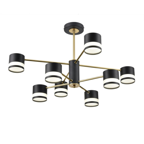 8240/8C COMFI LN26 239 черный/латунь, металл/акрил Люстра потолочная LED GX53 8*7W 220V LANIKA фото 5