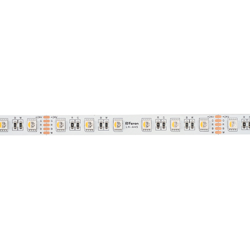 Лента светодиодная 60SMD(5050)/м 14,4Вт/м 24V 5000*12*1.22мм RGB+3000К, IP20, LS507 FERON фото 9