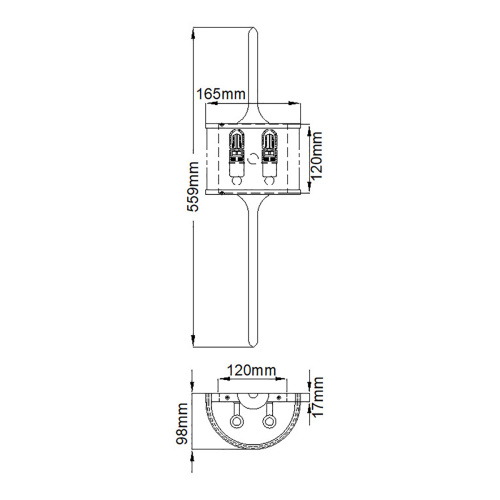 Бра для ванных комнат KL-MONA-S-CLP Kichler, арт. KL-MONA-S-CLP фото 3