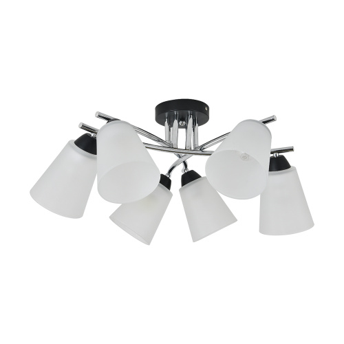 Потолочный светильник Escada 2132/6P E27*60W Black/Chrome фото 2 Потолочный светильник Escada 2132/6P E27*60W Black/Chrome фото 2