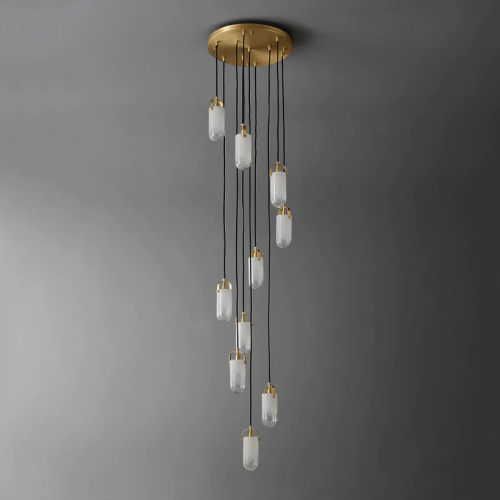 Подвесной светильник MT9056-10H brass фото 7 Подвесной светильник MT9056-10H brass фото 7