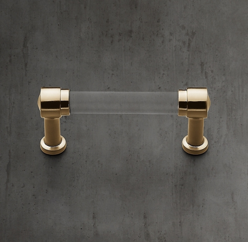 Ручка-скоба Grafton Glass L.15.2 Aged Brass