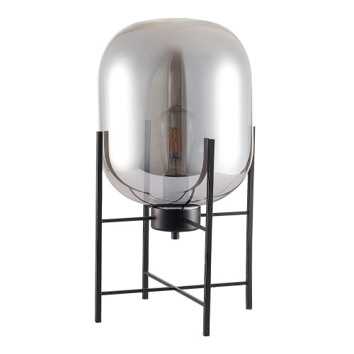 SL1050.704.01 Прикроватная лампа ST-Luce Черный/Дымчатый E27 1*40W BURASCA фото 2