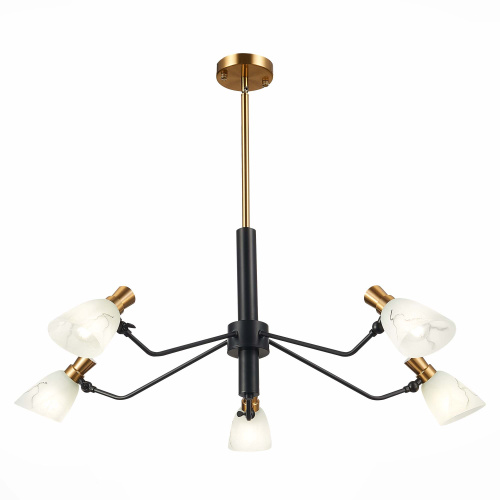 SLE205403-05 Светильник подвесной Черный, Латунь/Белый E14 5*60W LITA фото 4