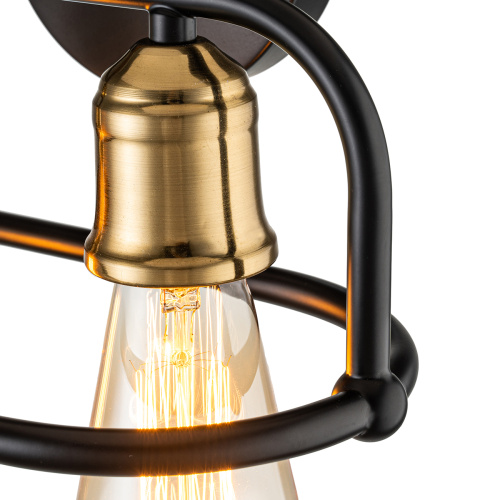 Настенный светильник Escada 659/2A E27*40W Black/Brass фото 3