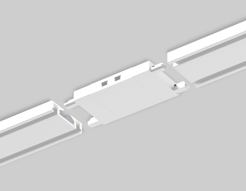 Коннектор прямой токопроводящий Magnetic Ultra slim 26 48В белый фото 2
