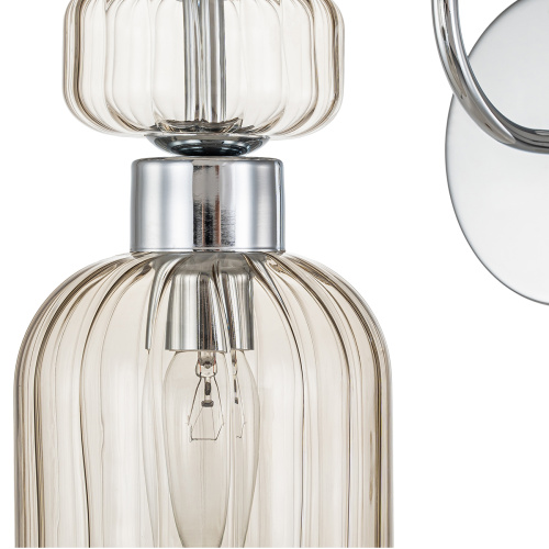 Настенный светильник Escada 1141/1A E14*60W Chrome/Beige фото 4 Настенный светильник Escada 1141/1A E14*60W Chrome/Beige фото 4