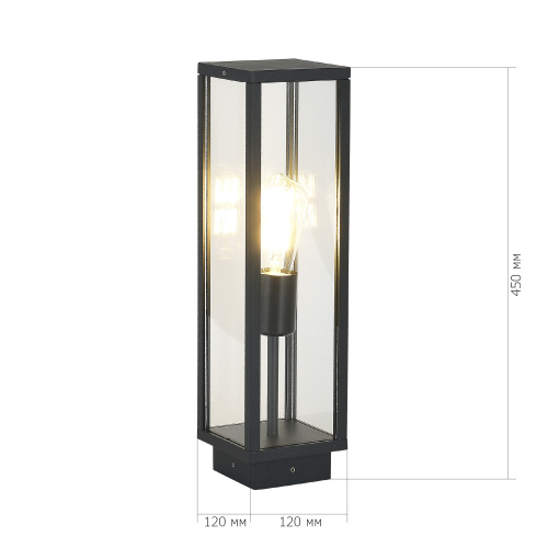 SL9019.705.01 Светильник уличный напольный ST-Luce темно-серый E27 1*15W GROSS фото 2