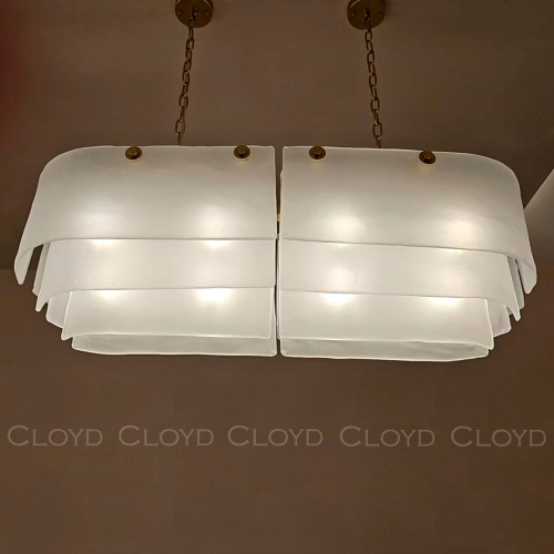 Люстра Cloyd PAMIR C12 / шир. 100 см - латунь - белое матовое стекло (арт.11657) фото 3 Люстра Cloyd PAMIR C12 / шир. 100 см - латунь - белое матовое стекло (арт.11657) фото 3