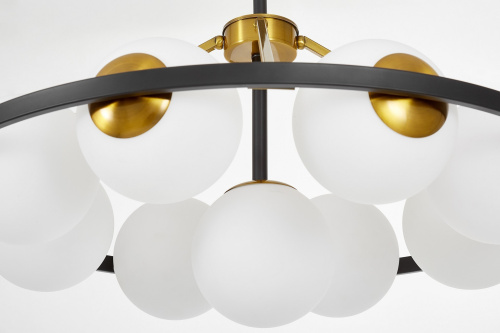 Подвесной светильник Lumina Deco Donzano LDP 8034-9 BK+WT фото 3