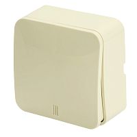 Выключатель открытой установки 1-клавишный с индикатором, STEKKER, 250В, 10А, IP20, серия София, слоновая кость, MSW10-11-20-04