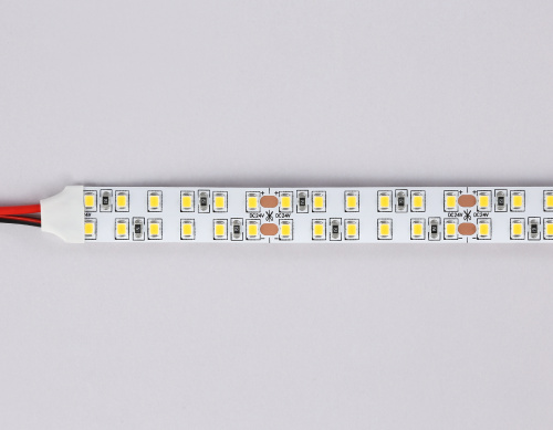 Светодиодная лента двухрядная 24В 2835 240Led 24Вт/м 3000K IP20 5м фото 4
