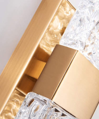 Настенный светильник 88068W gold/clear фото 2