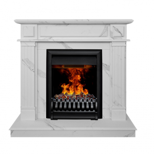 Электрокамин RealFlame Rodos WT цвет мрамор белый с очагом Oregan 3D Электрокамин RealFlame Rodos WT цвет мрамор белый с очагом Oregan 3D