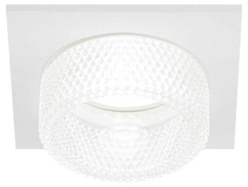 Светильник встраиваемый декоративный ЭРА DK110 WH/CL под лампу MR16 GU5.3 белый/прозрачный Б0058411 фото 4