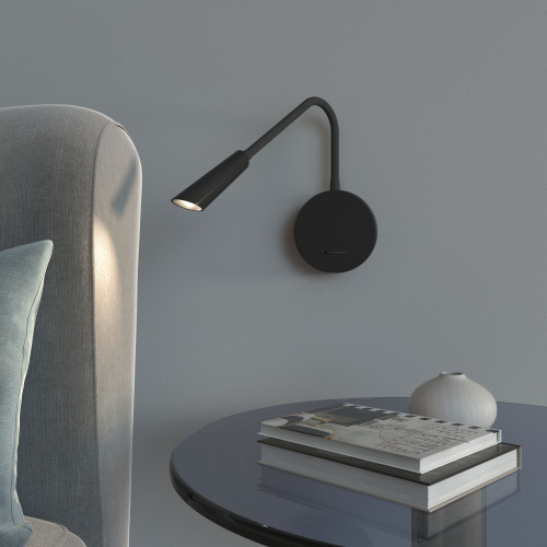 Настенный светодиодный светильник 40120/LED черный фото 2