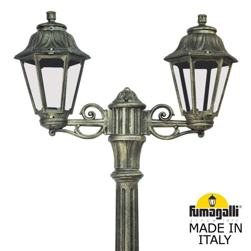 Fumagalli Садово-парковый фонарь FUMAGALLI RICU BISSO/ANNA 2L E22.157.S20.BXE27 фото 2 Fumagalli Садово-парковый фонарь FUMAGALLI RICU BISSO/ANNA 2L E22.157.S20.BXE27 фото 2